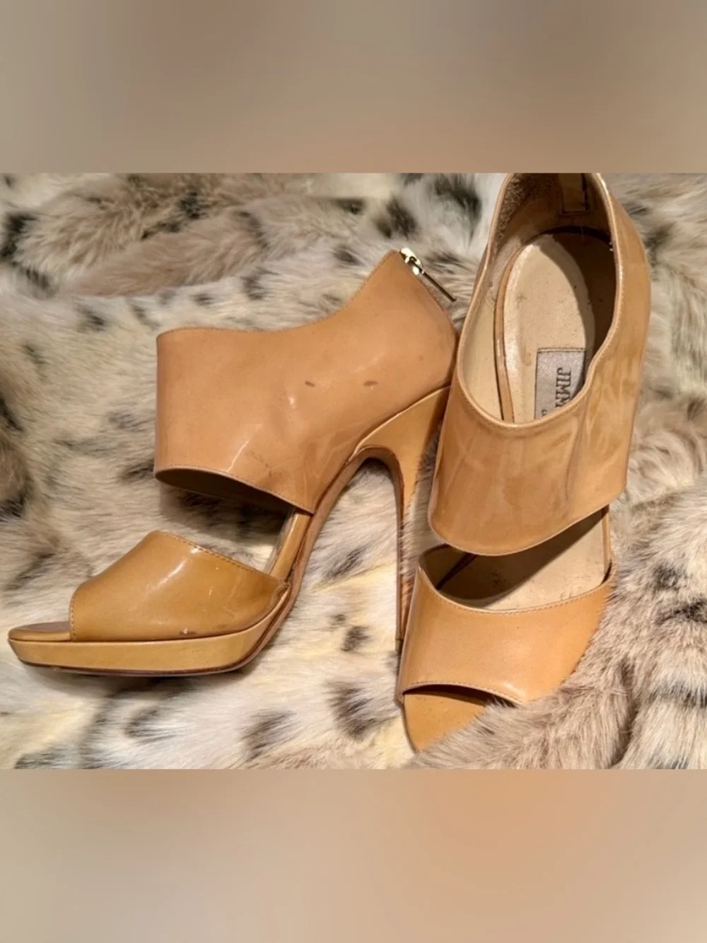 JIMMY CHOO - STILETTO - NUDE - PATENT LEATHER - Picture 2 of 8